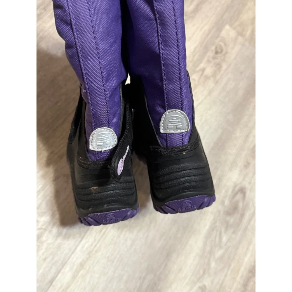 Kamik Kids Purple Waterproof Winter Snow Boots Size 1 Made in‎ Canada Adjustable